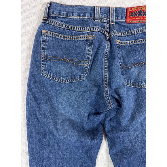VTG Lucky Brand Peanut Pant 4/27 USA Low Rise Flare 33" Inseam Y2K Tall 90s - Picture 16 of 16